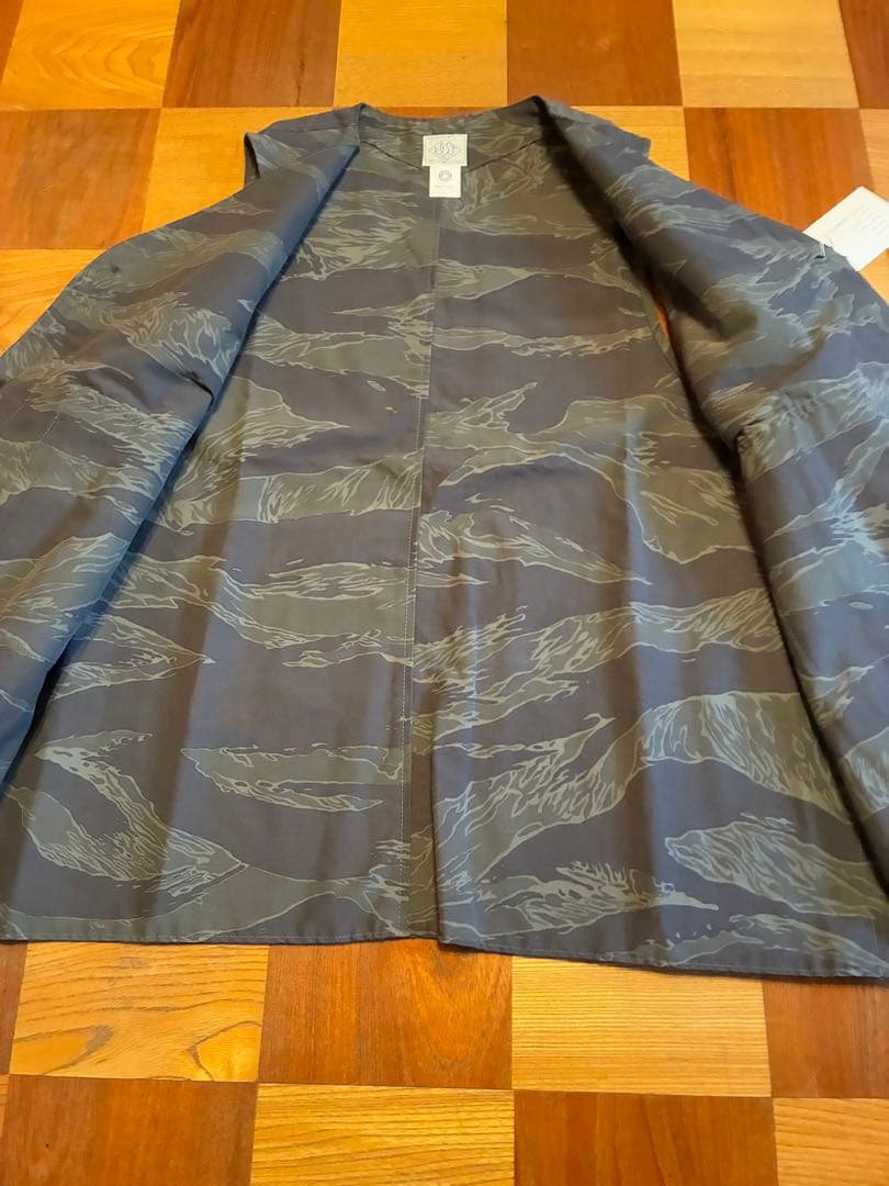 【新品】ポストオーバーオールズ DEE BEST タイガーカモ柄　サイズL