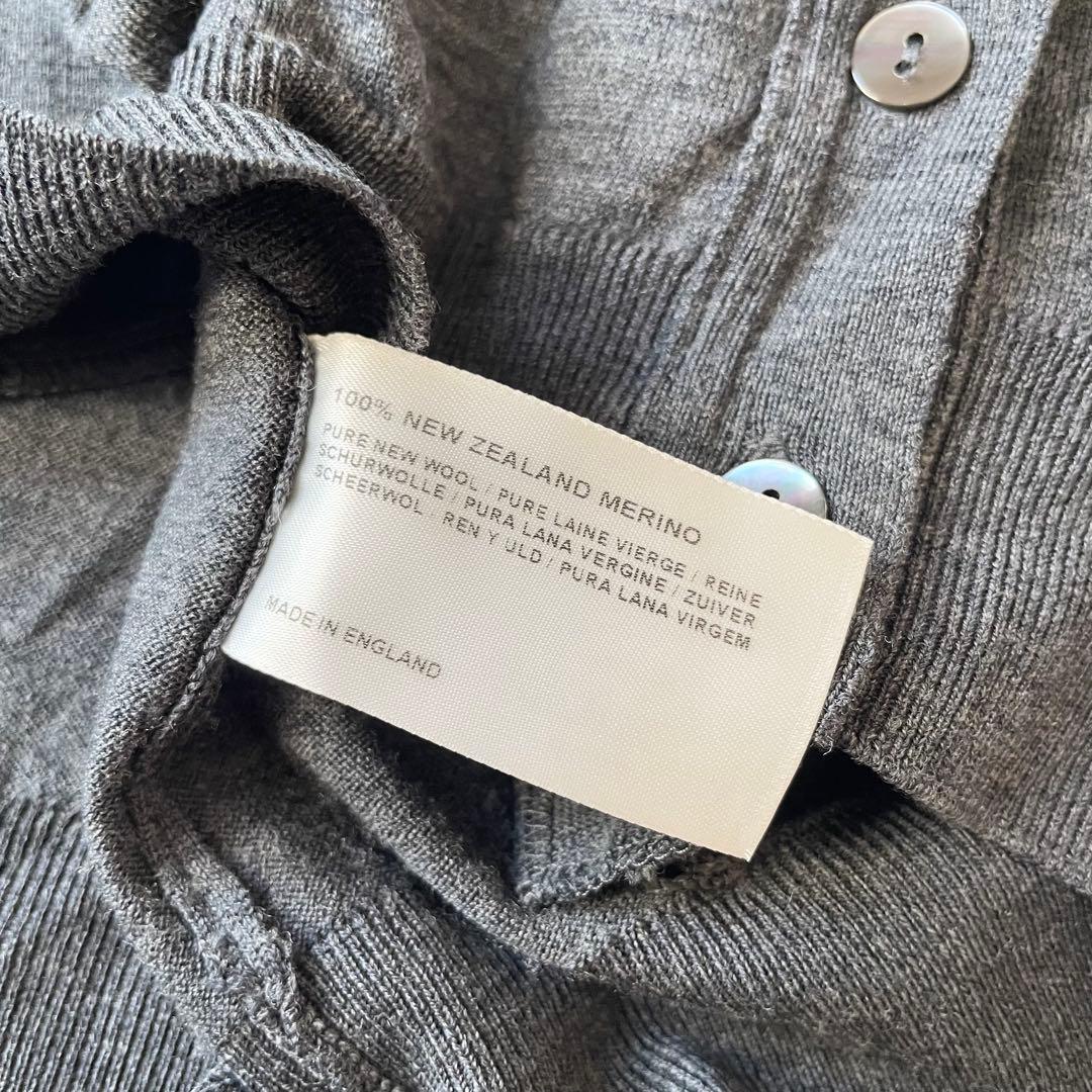 ジョンスメドレー JOHN SMEDLEY カーディガン S grey