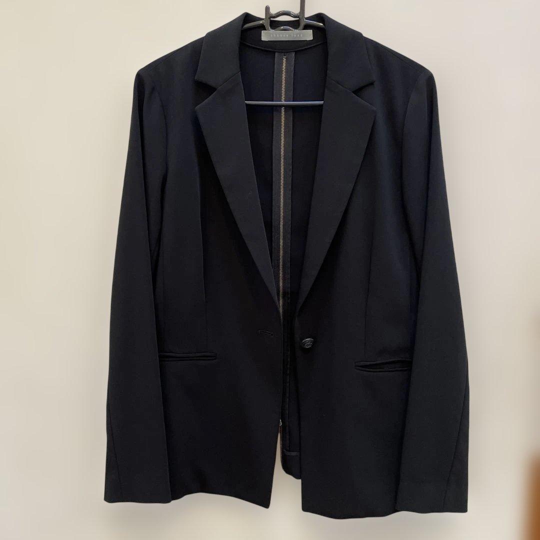 theory luxe ブラック テーラードジャケット 40 春アウター