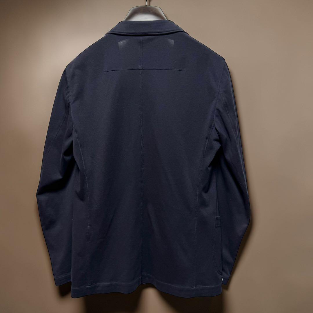 LARDINI ニット テーラードジャケット 48 ネイビー ラルディーニ