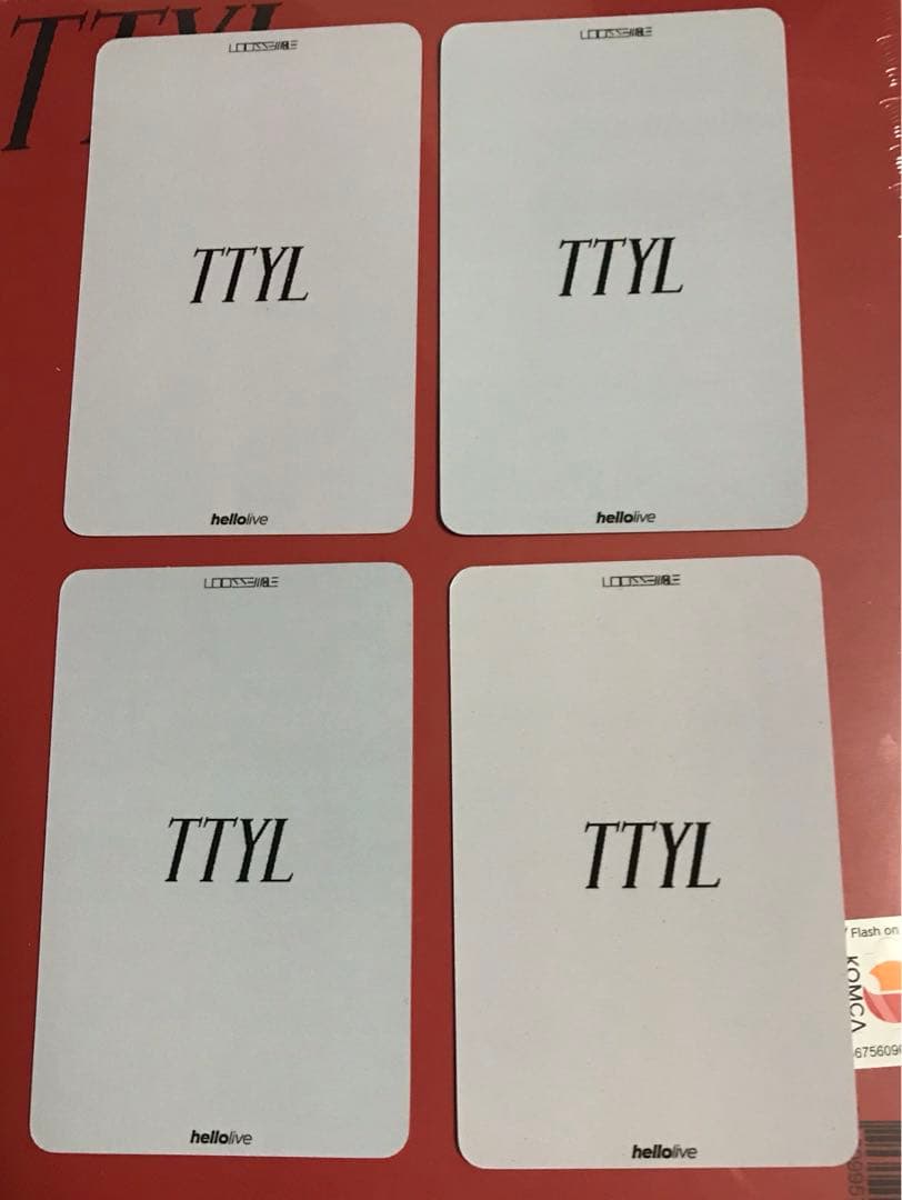 Loossemble TTYL helloliveラキドロ★ヒョンジン 4枚