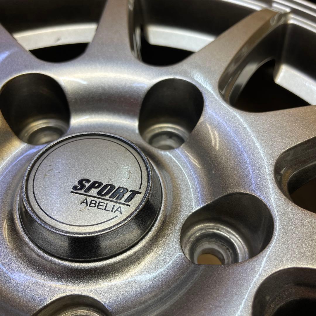 SPORT abelia 15インチ ホイール 6j＋45 シルバー Ｂ【2本】