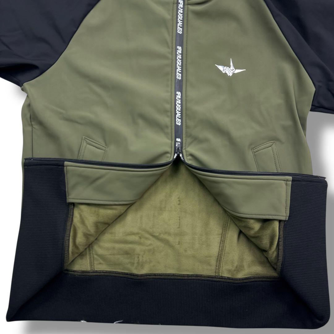 美品 1PIU1UGUALE3 GOLF パデッドジップ ブルゾン V ロゴ L