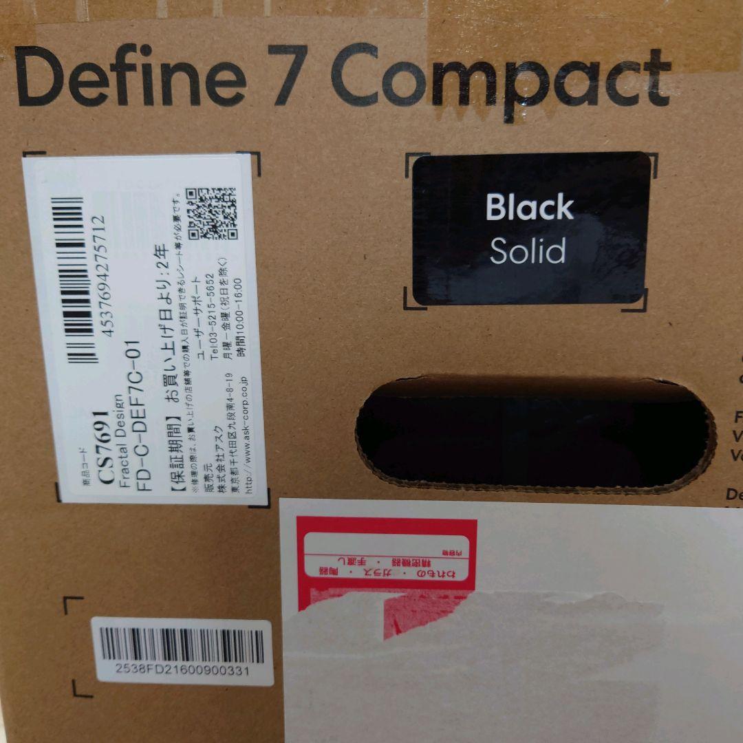新品 Fractal Define 7 Compact Black solid