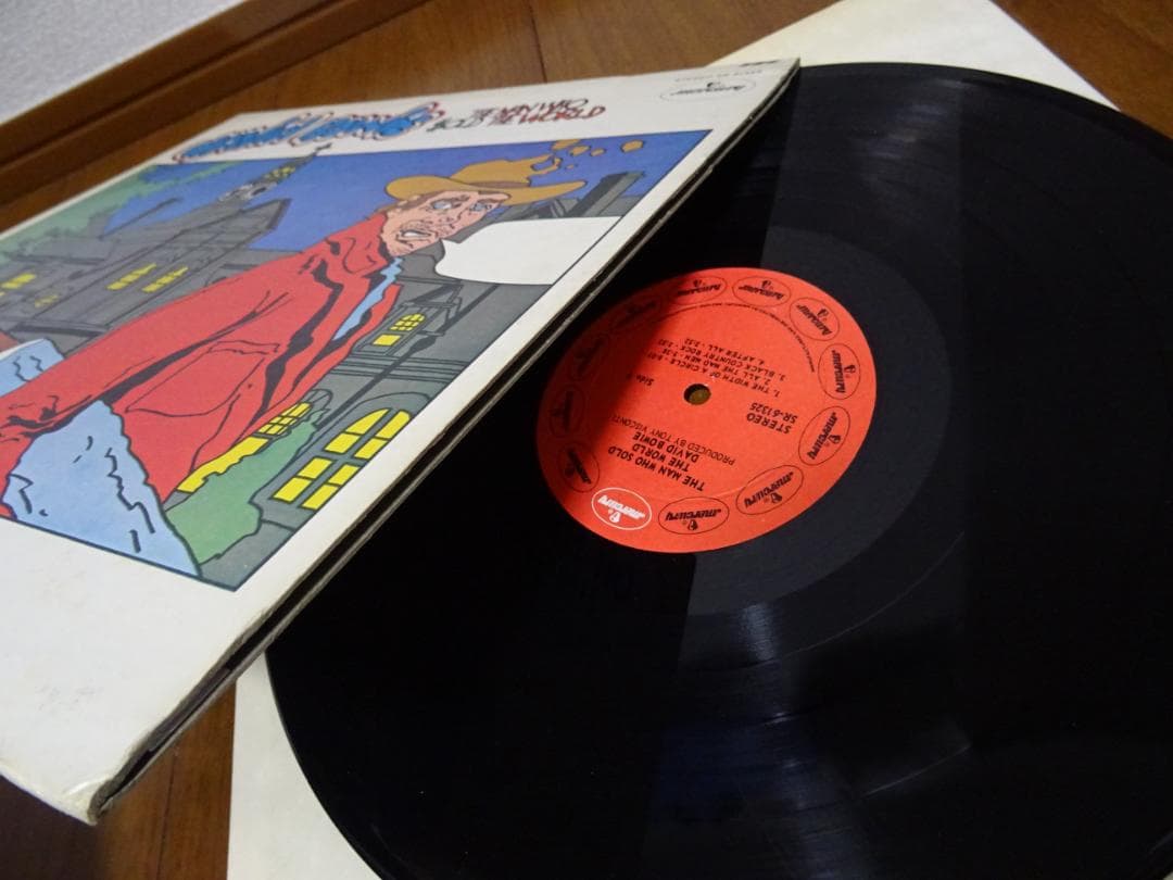 DAVID BOWIEデヴィッドボウイ★世界を売った男 LPレコード！リプロ盤？