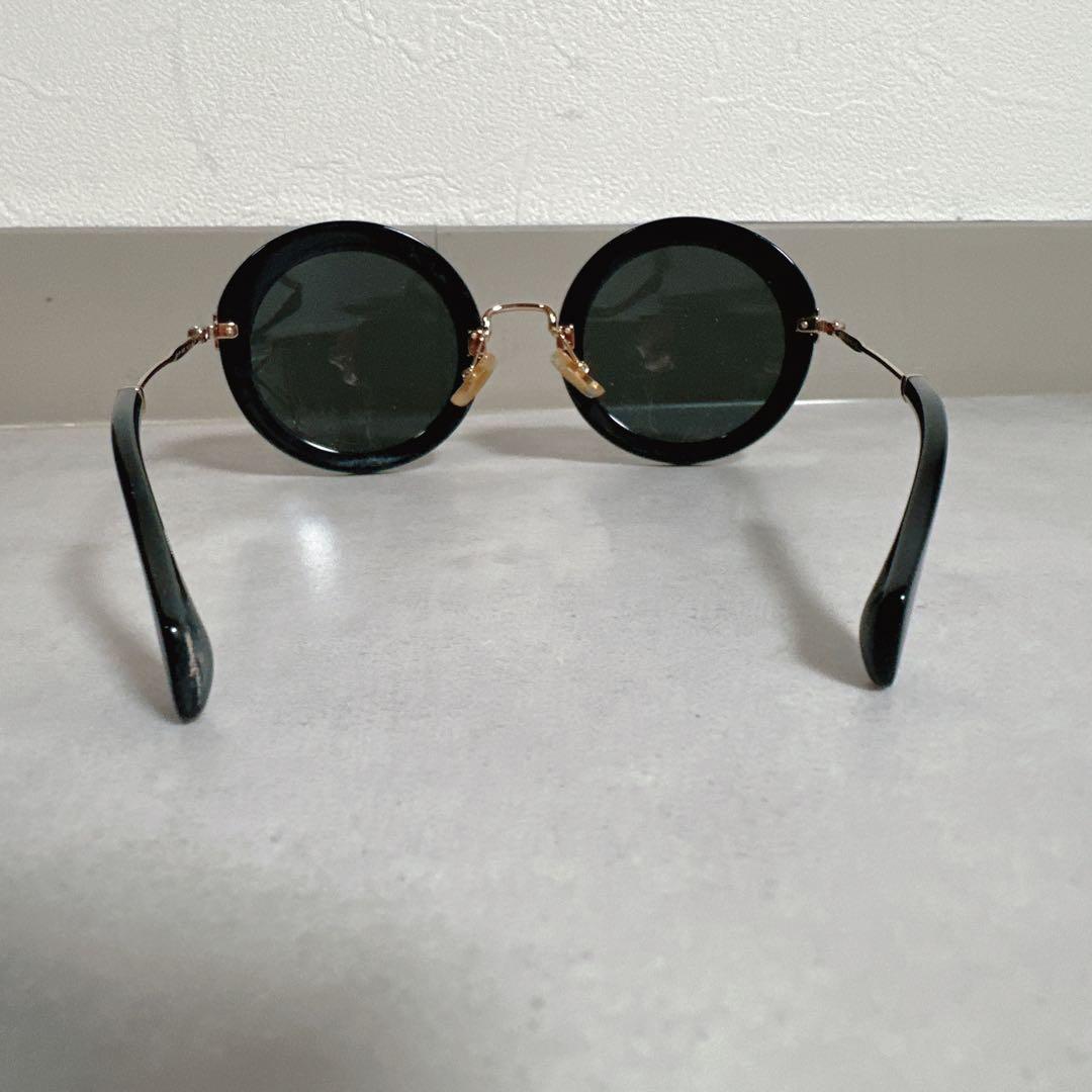 miu miu ミュウミュウ サングラス SMU13N ゴールド ケース付き