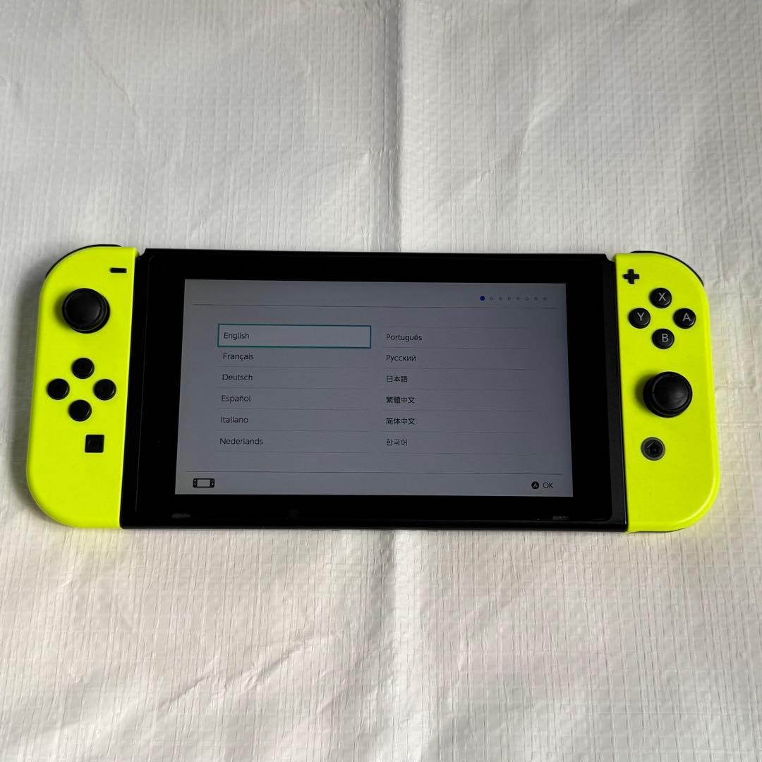 Nintendo Switch 本体（TV出力動作良好　セット）ネオンイエロー