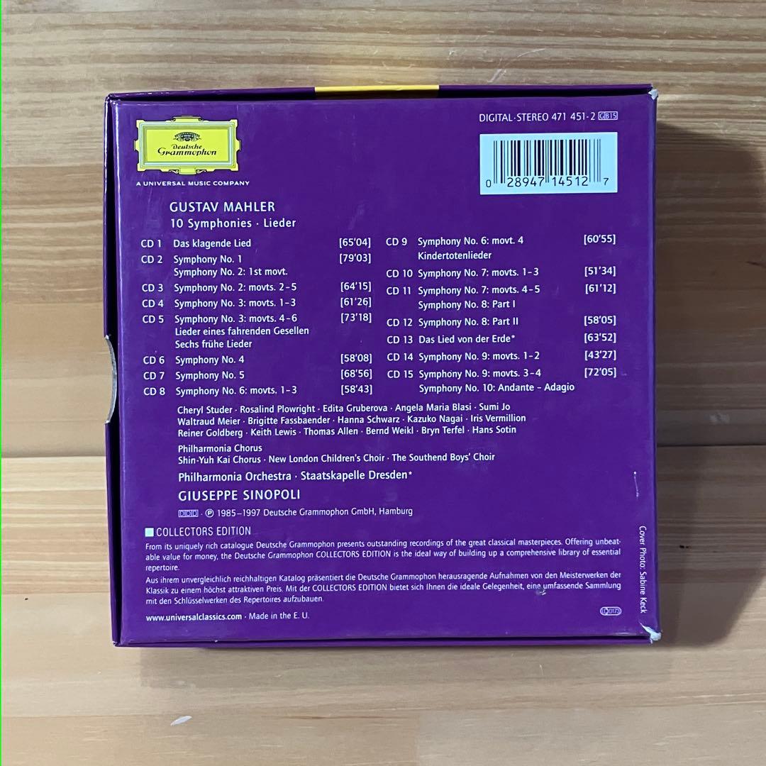 クラシック Mahler / Sinopoli Philharmonia Orchestra
