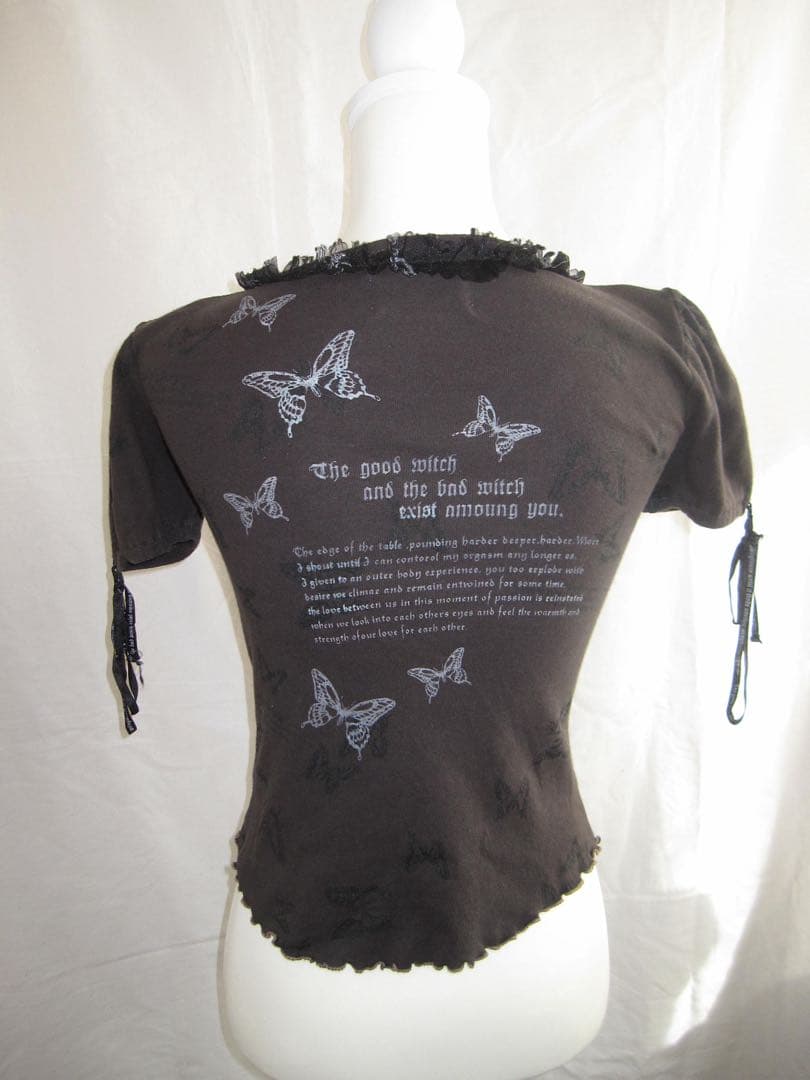 h.naoto bloodレースアップTシャツ coquette ゴシック