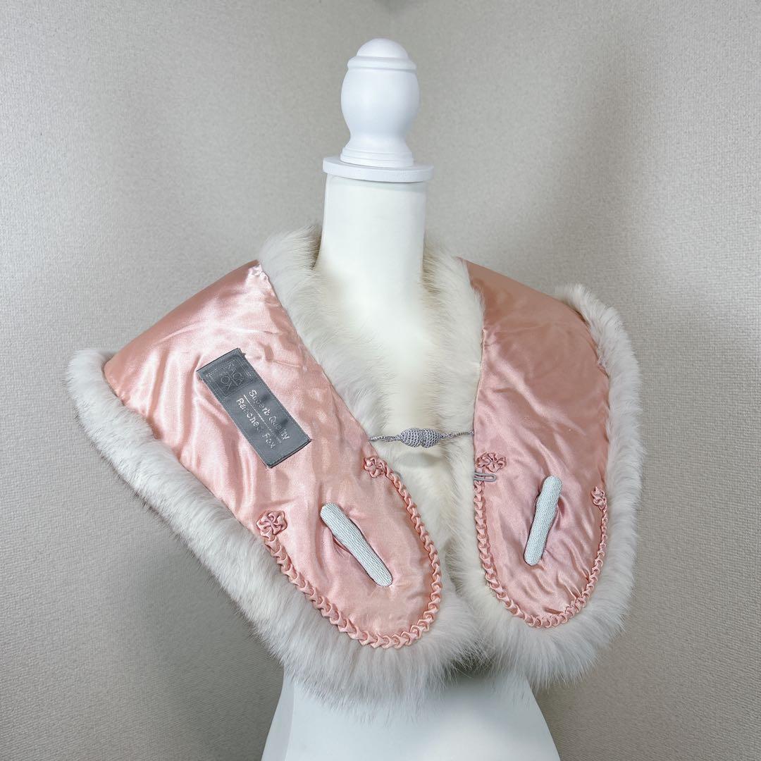 ✨極美品✨　サガフォックス　銀サガ　毛皮　ショール　マフラー　成人式　振袖　着物
