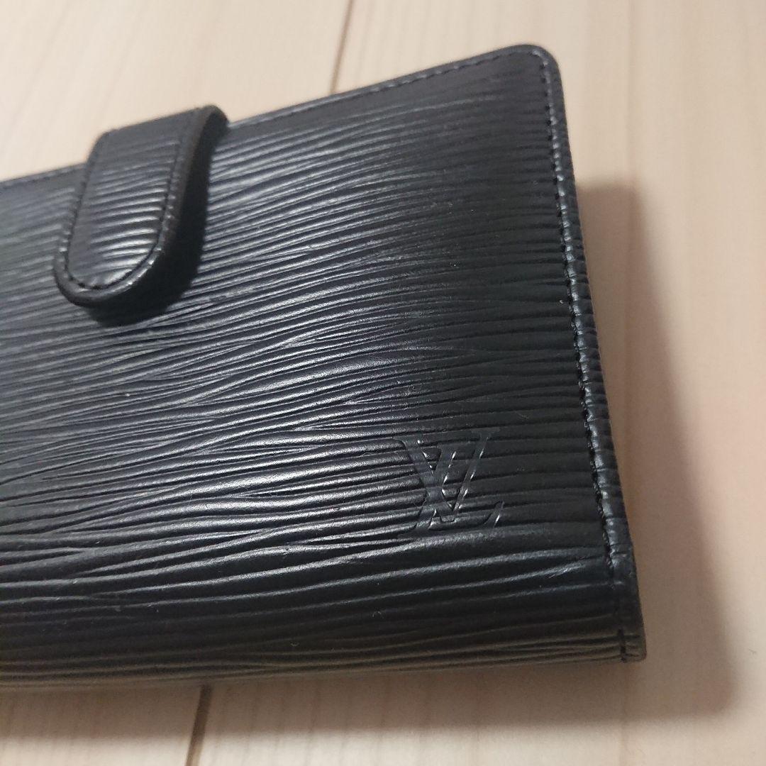 Louis Vuitton 二つ折り財布 黒 エピ ブラック がま口