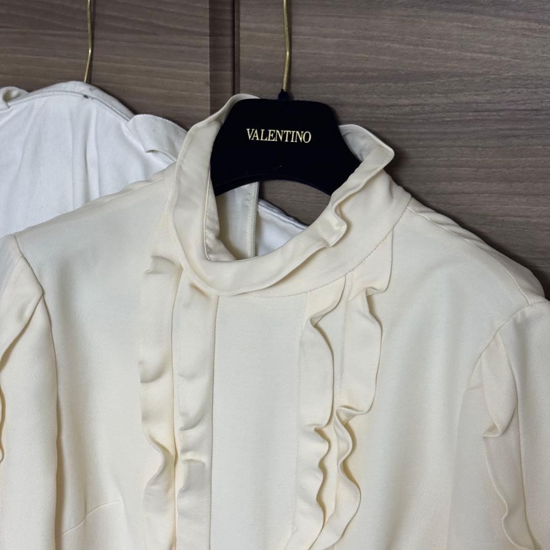 ゆず ほぼ新品 VALENTINO フリル ドレス ミニワンピース