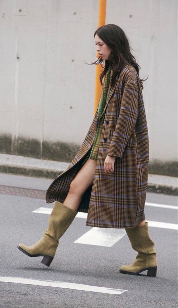 『さくら』 ZARA オーバーサイズ　チェックコート　新品