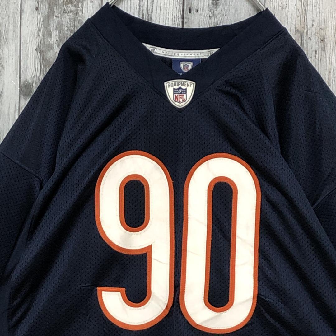 NFLベアーズ リーボック 両面刺繍 XL ユニフォーム アメフトゲームシャツ.