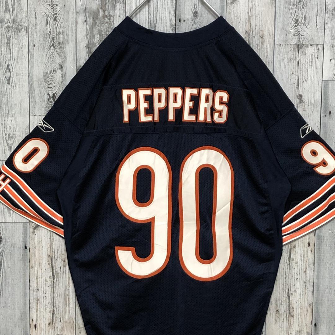 NFLベアーズ リーボック 両面刺繍 XL ユニフォーム アメフトゲームシャツ.