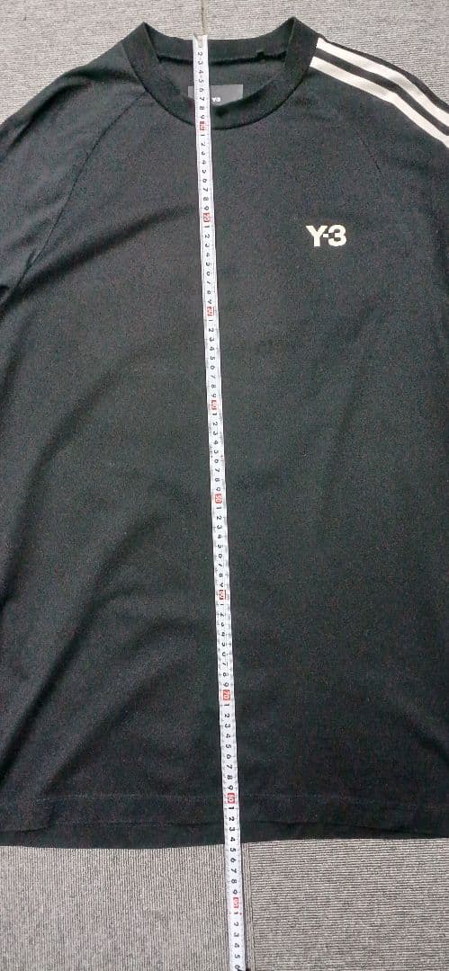 Y-3 ワイスリー スリーストライプ サイドスリット Tシャツ M