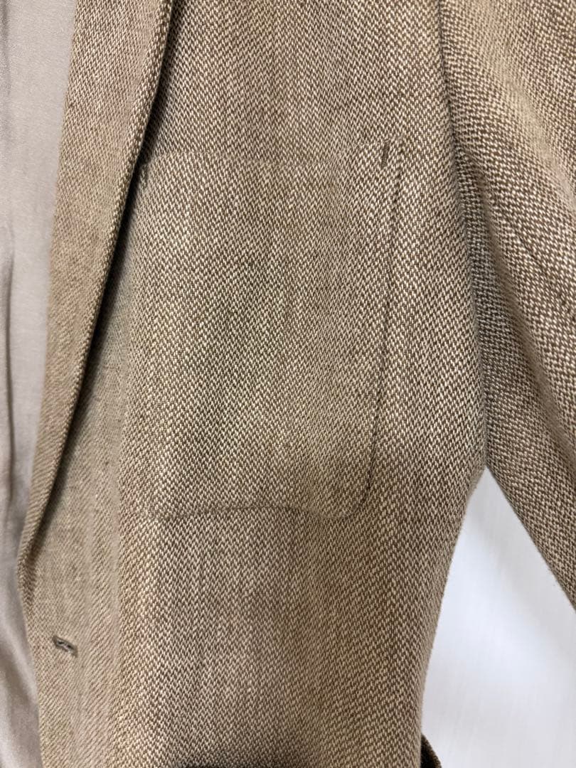 todayful boyfriend linen jacket 38 ベージュ