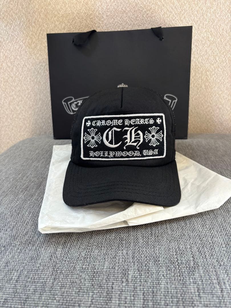 【確実正規品】クロムハーツキャップ　ブラック　レシートあり
