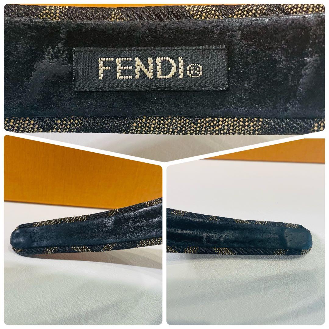 極美品　フェンディ　カチューシャ　FF 人気　ヘアアクセ　ヘア　FENDI