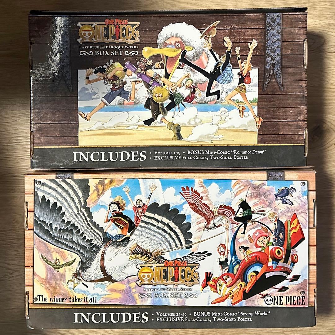 英語版ワンピース 漫画 1-46巻 セット ポスター&冊子付 ONE PIECE