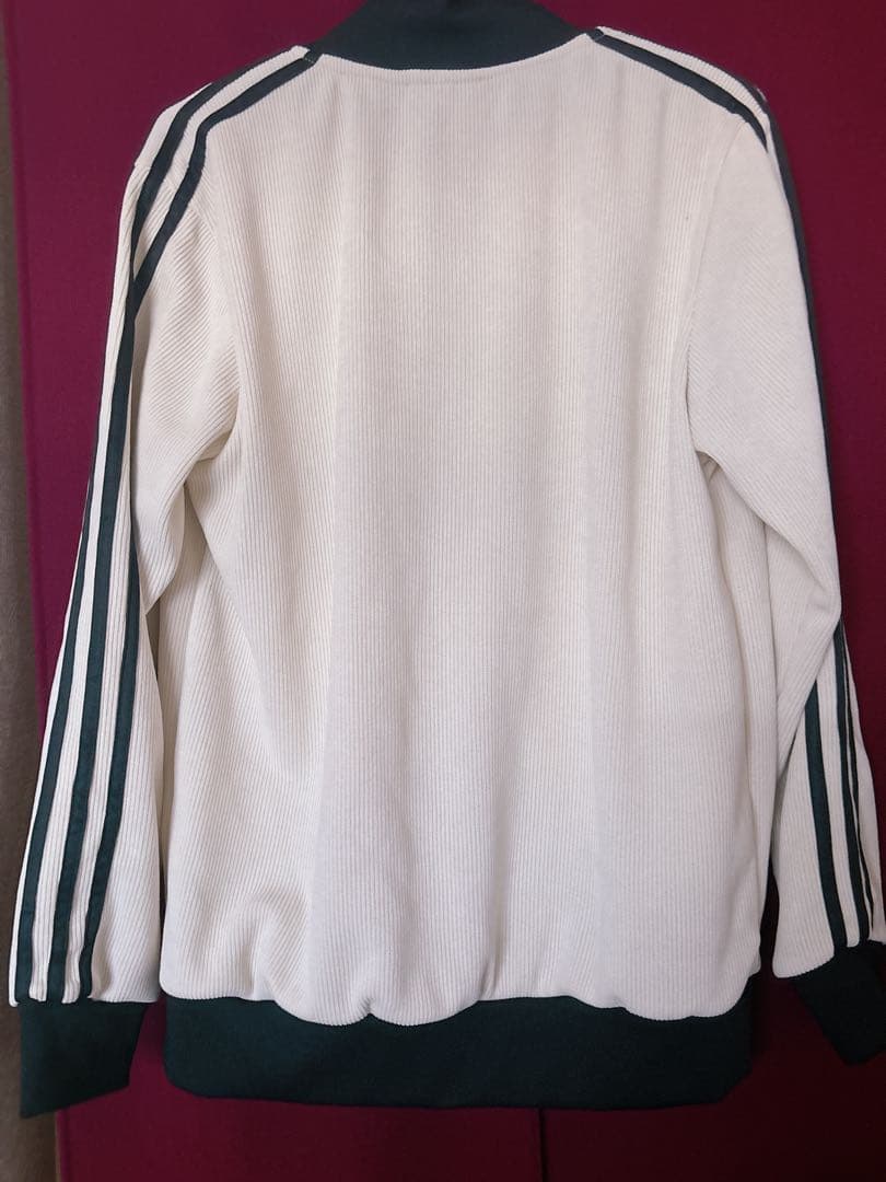 adidas アイボリー クラシック トラックトップ トラックジャケット