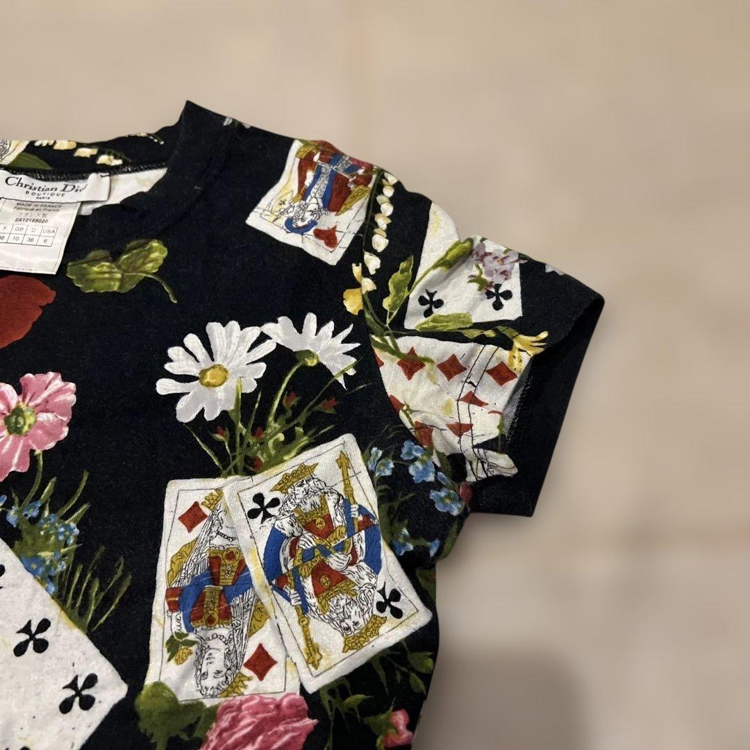Christian Dior トランプ柄 半袖Tシャツ 38