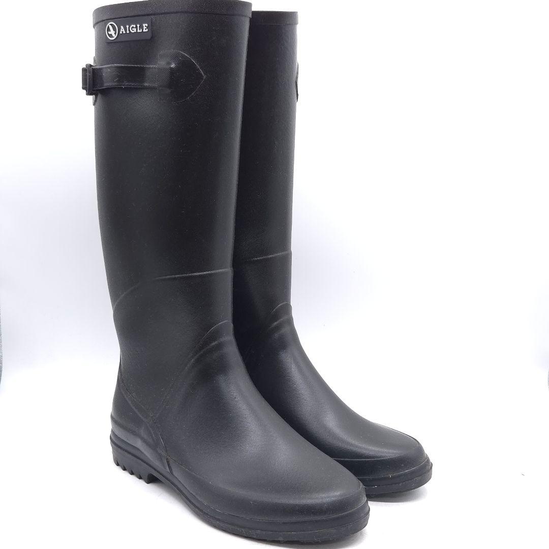 極美品 AIGLE CHANTEBELLE エーグル シャンタベル レインブーツ