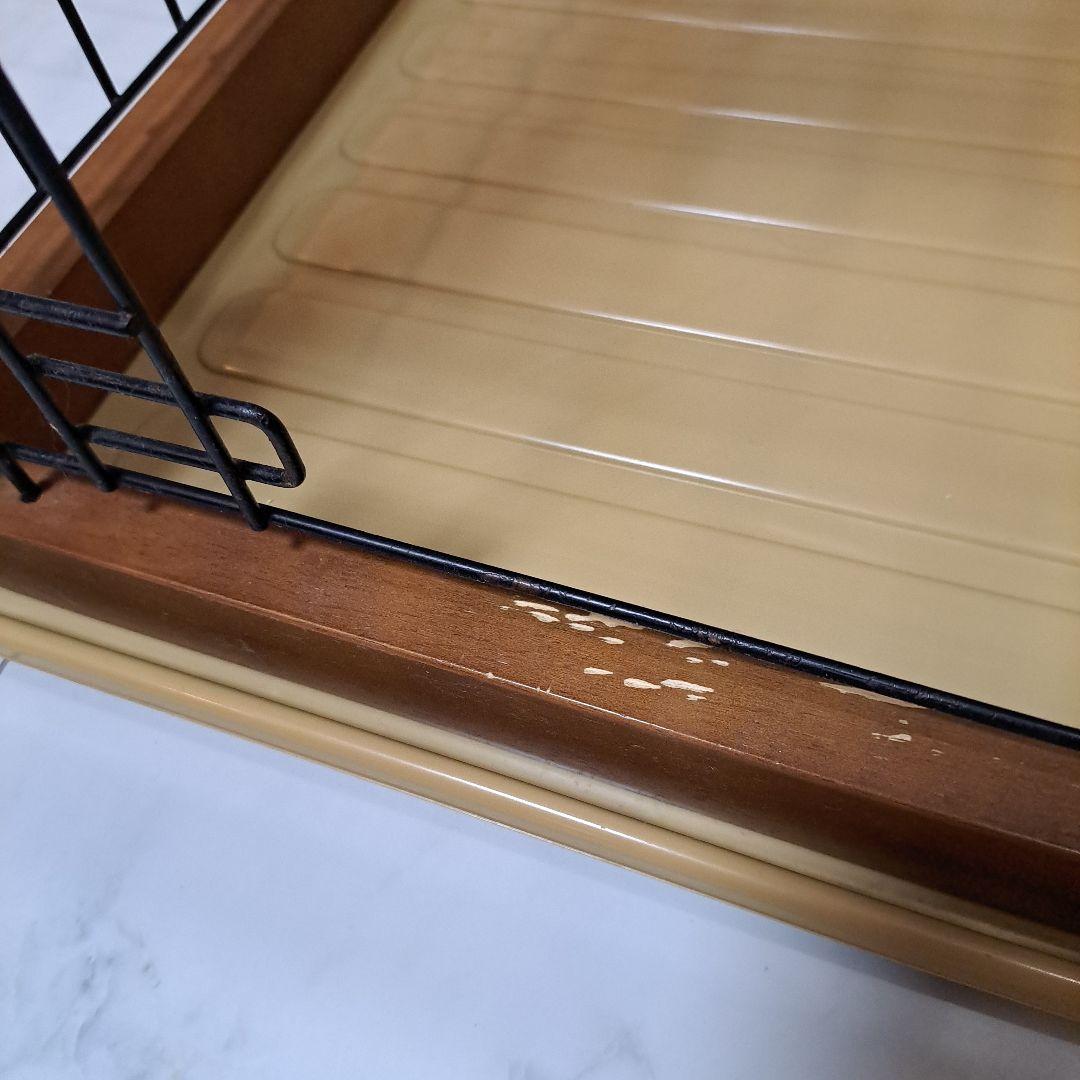 犬用ケージ 木製フレーム　屋根付き　ハウス　サークル　オマケつき