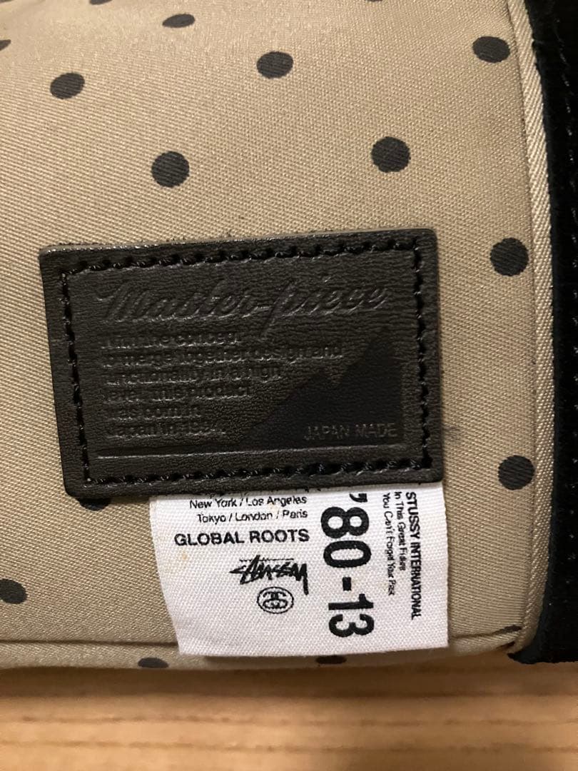 交渉歓迎◎新品stussy✖︎Master-piece ドット柄 ボストンバッグ