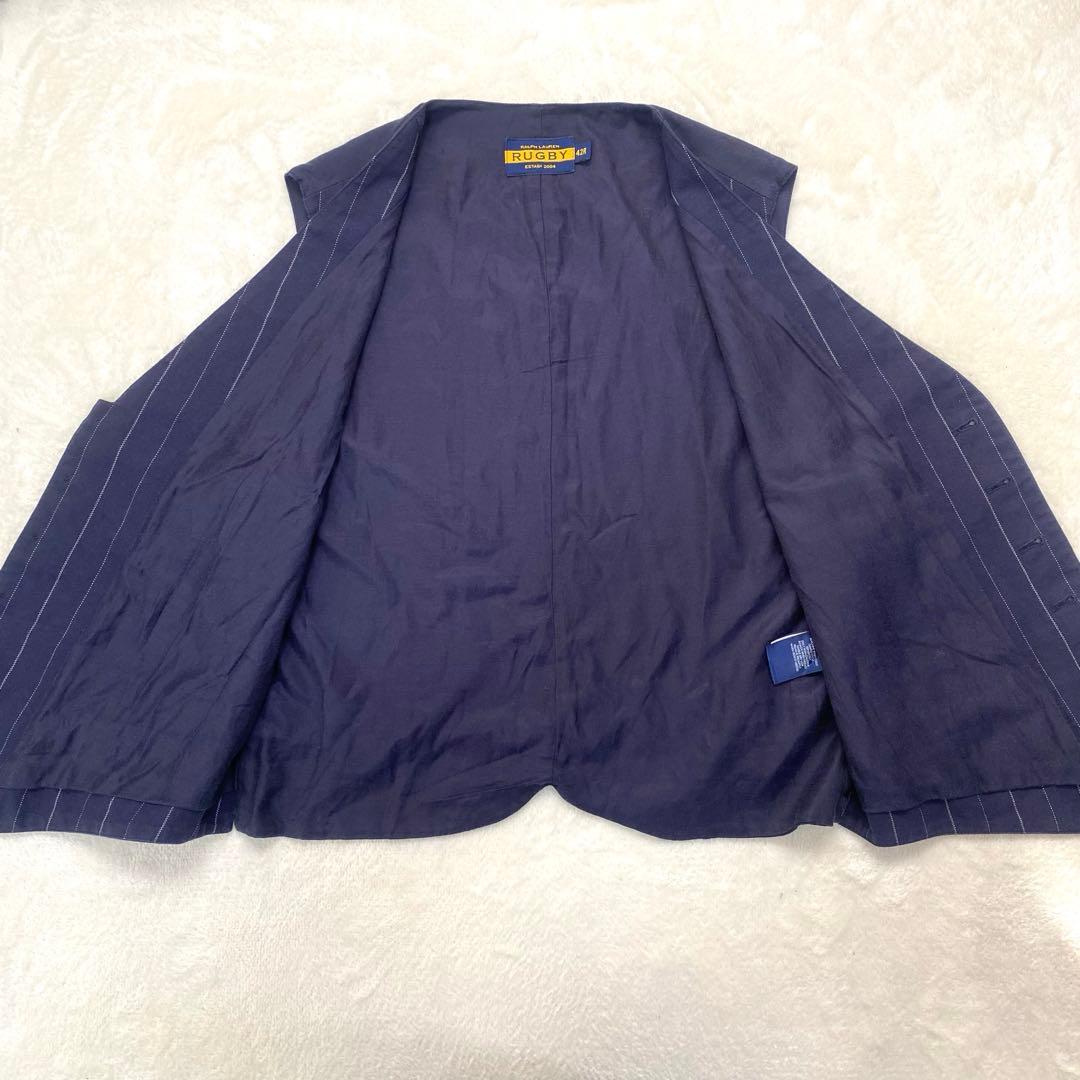 RALPH LAUREN RUGBY 良品 カジュアルスーツ ベスト ストライプ