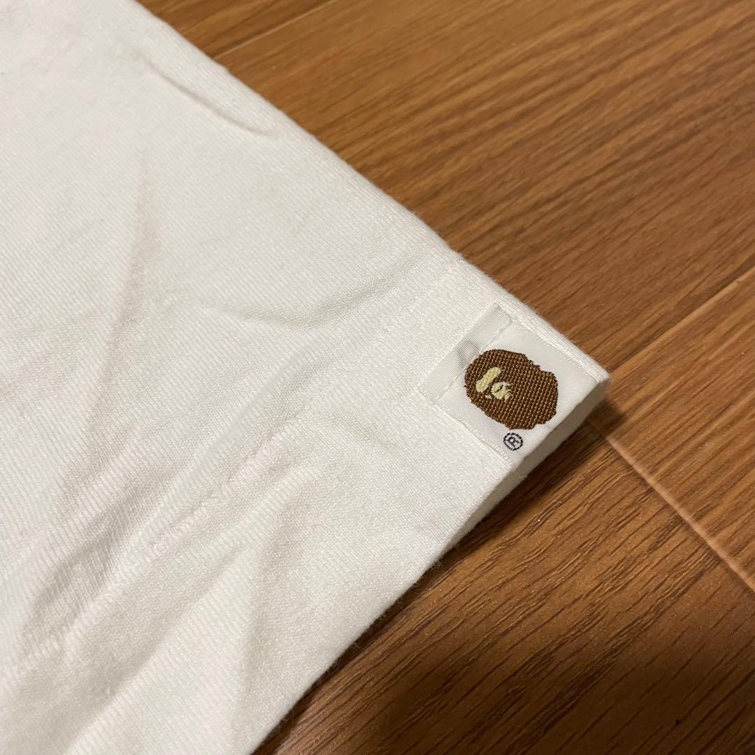 激レア 青山限定 A BATHING APE 手刷り TシャツMad Face