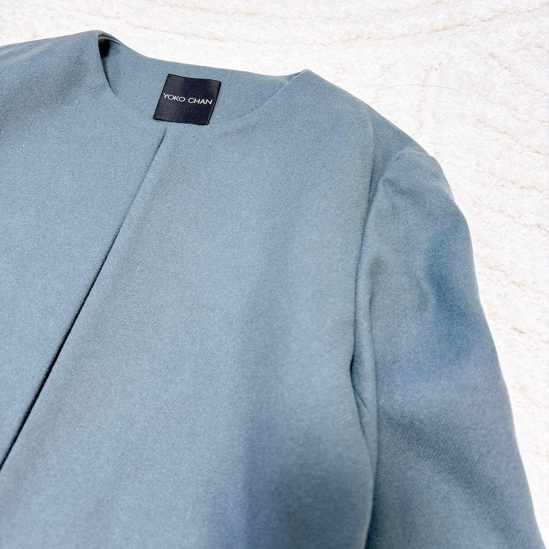 限定完売品✨定価9.9万　ヨーコチャン　フリルコート　スプリング　薄手　ペプラム