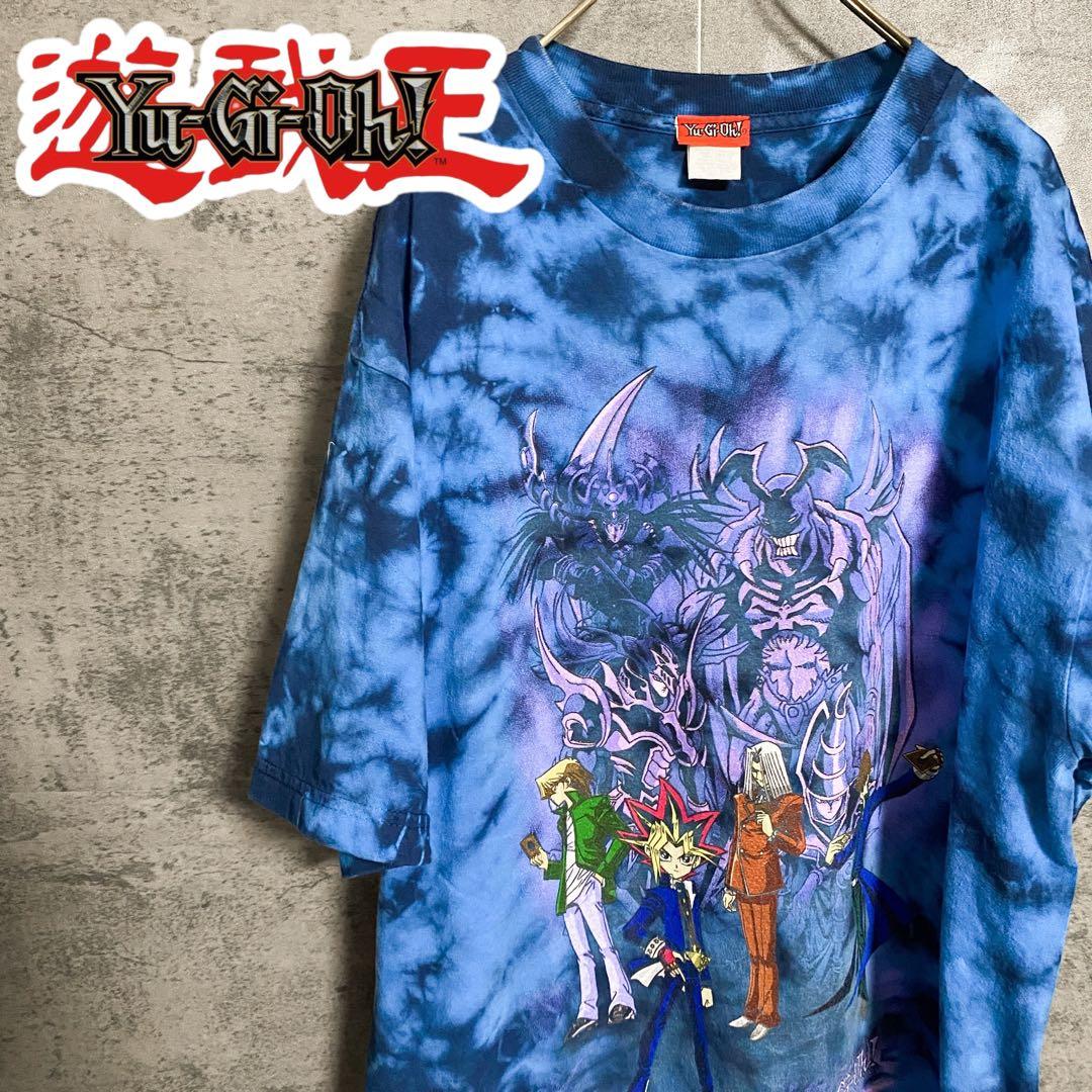 激レア 90s 当時物 遊戯王 公式タグ アニメ Tシャツ タイダイ XL