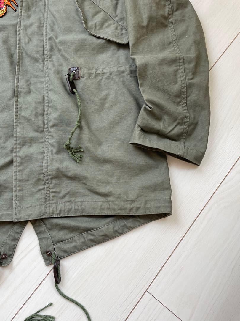M stussy ステューシー モッズコート ワッペン バッジ モッズパーカー