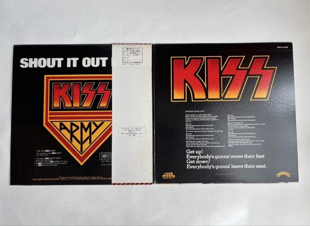 KISS 地獄の軍団 LP 12インチ 帯付き 国内盤
