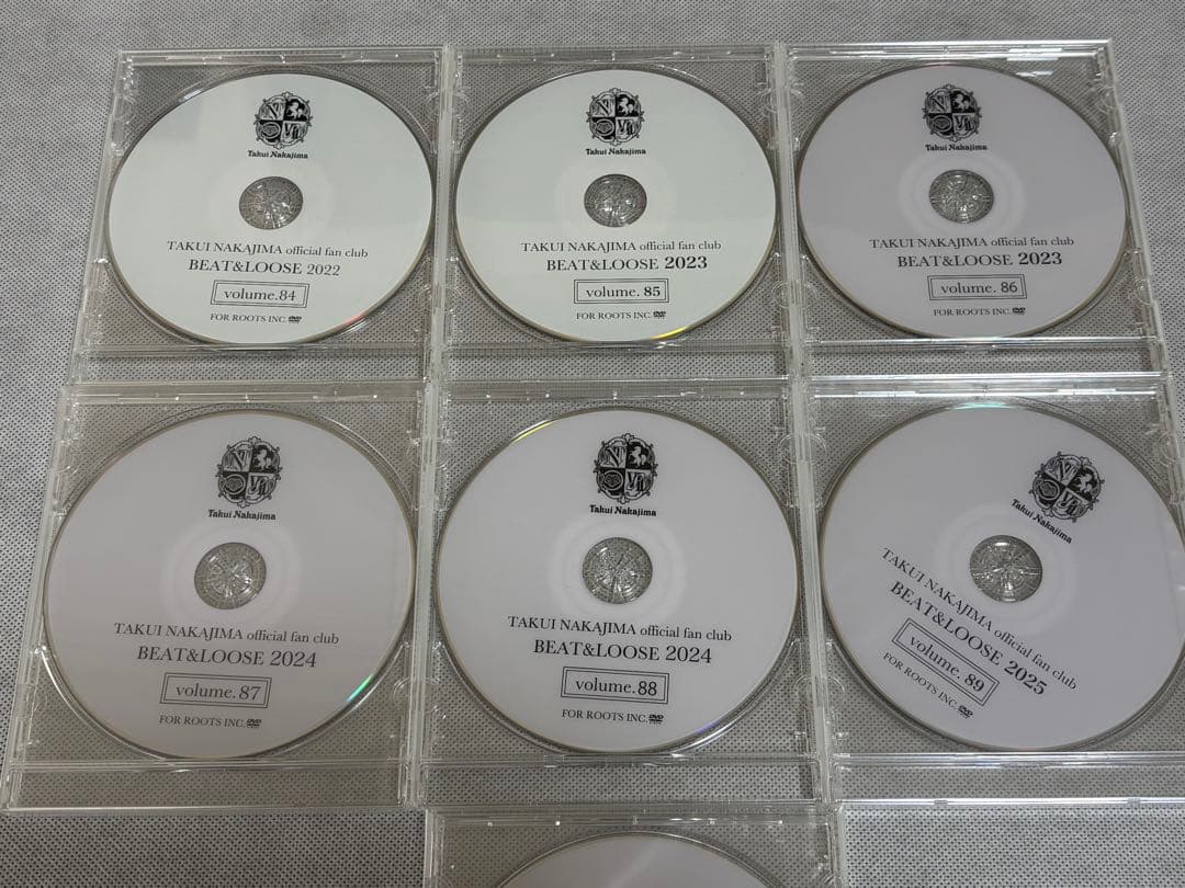 中島卓偉 FC会報DVD Vol.84〜90 7枚 全巻セット