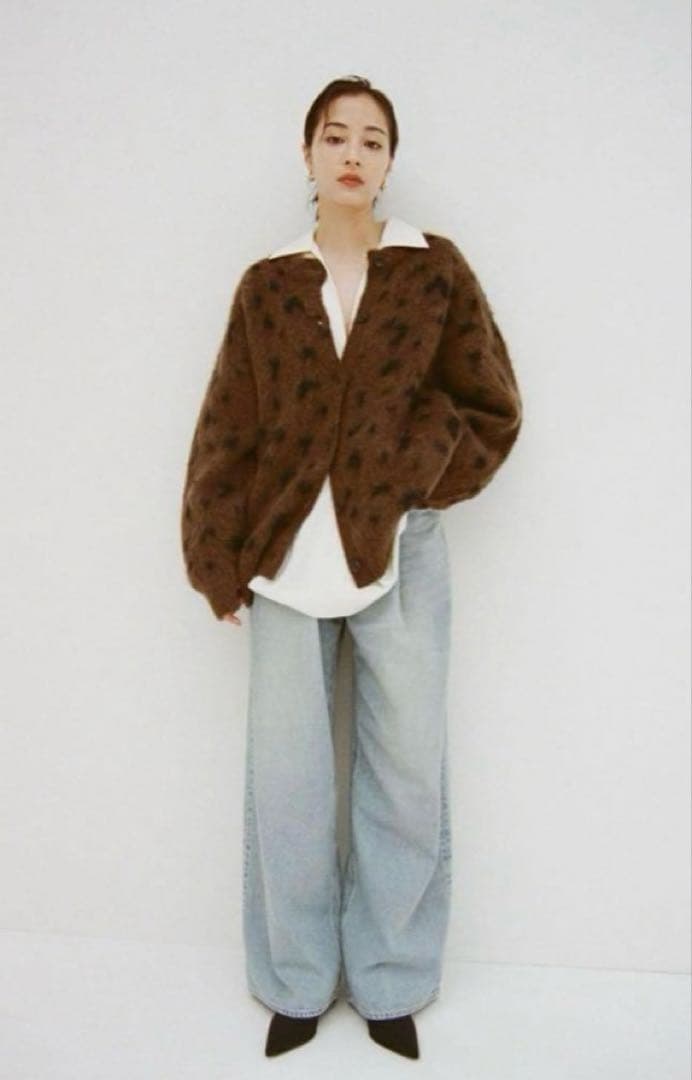 CLANE 広瀬すずコラボ MOHAIR LOOSE KNIT CARDIGAN