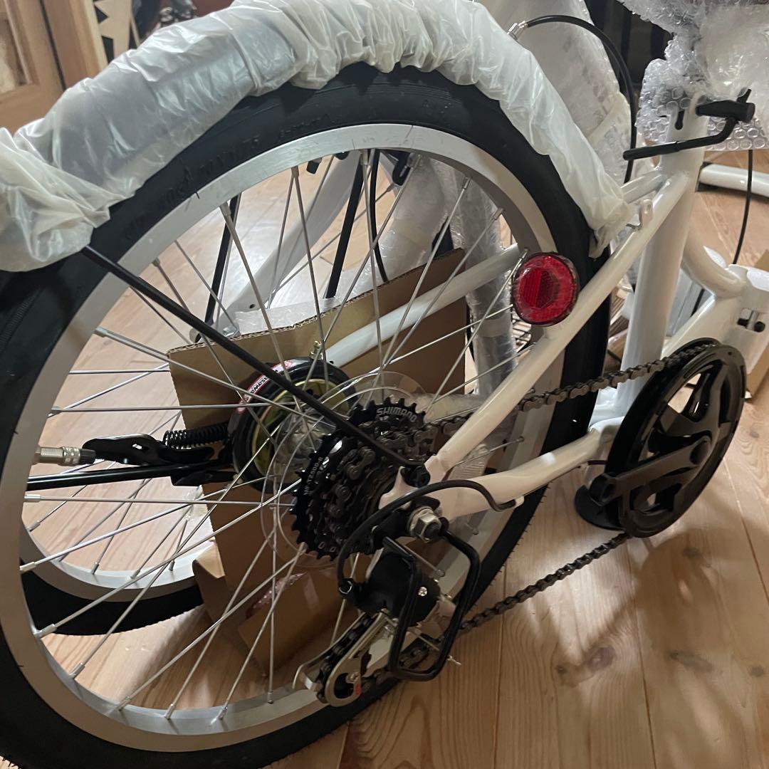 新品未使用 20インチ 折りたたみ自転車 アイジュ パールホワイト P-008