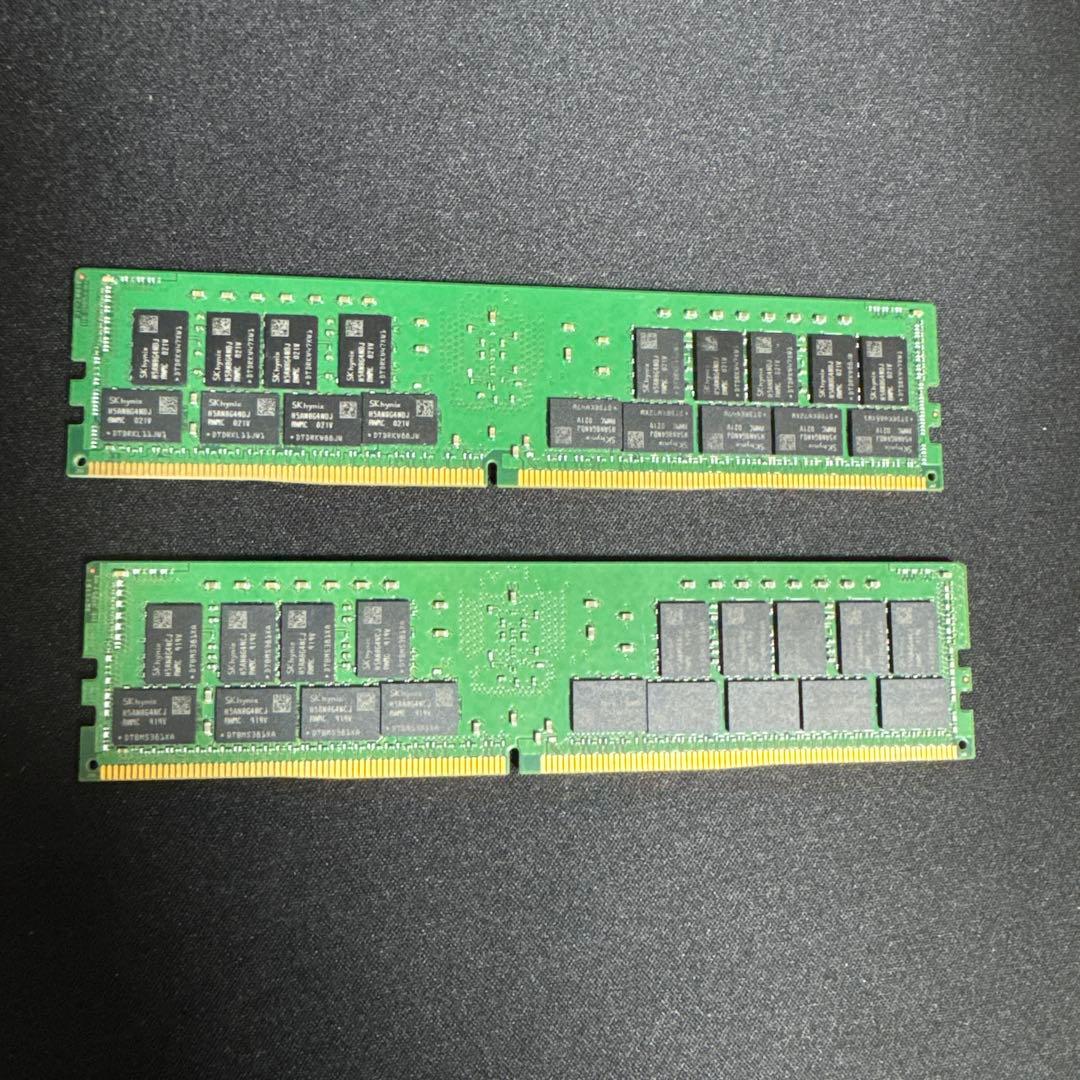 DDR4 32GB 2Rx4 2933Yメモリ 2枚 サーバー用