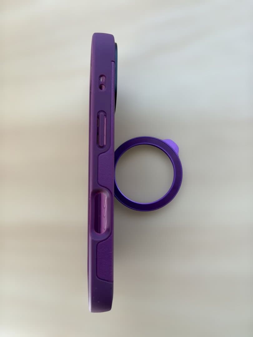 CASETiFY iPhone17フォースリングスタンドケース - マルベリー