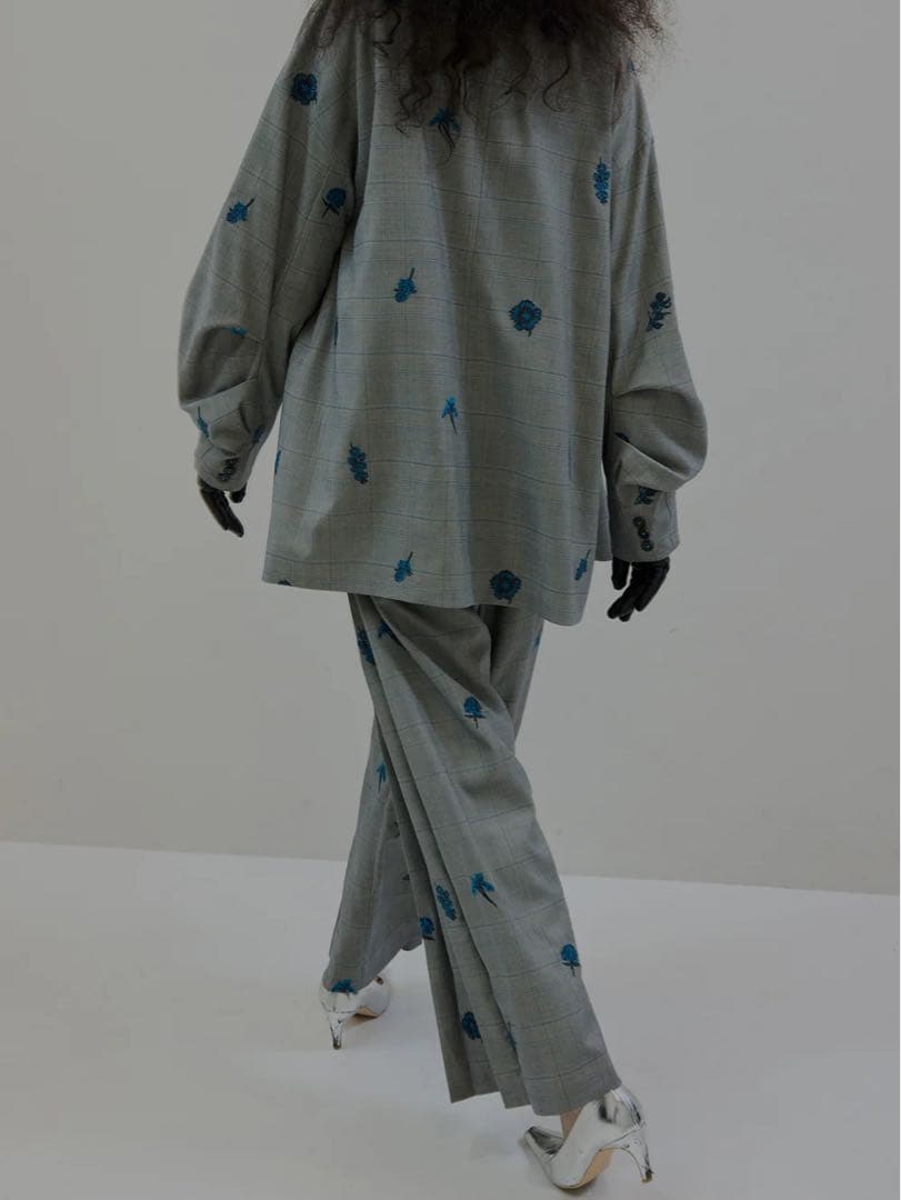 ジャケット・アウター Ameri CHECK FLOWER PAPA JACKET