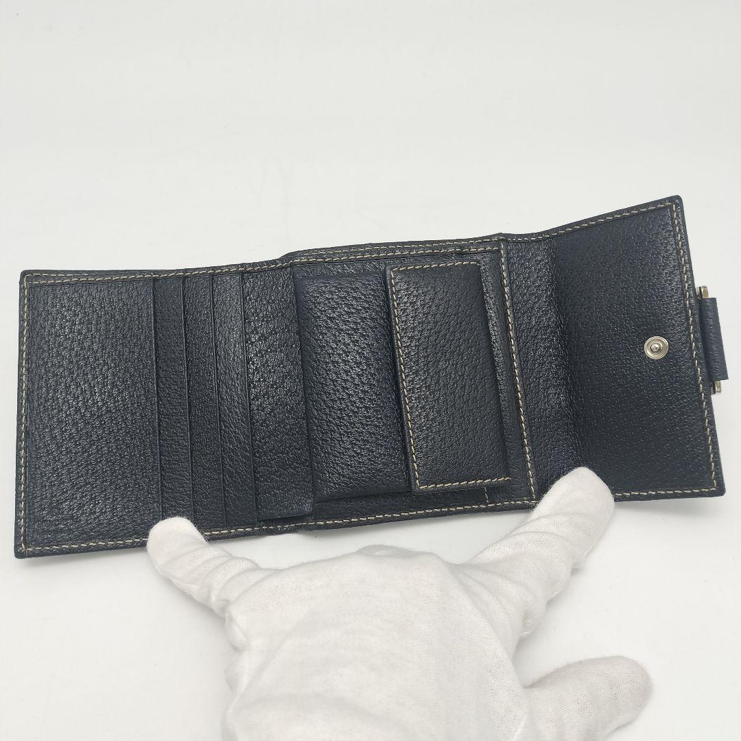 未使用に近い✨グッチ　折り財布　シェリーライン