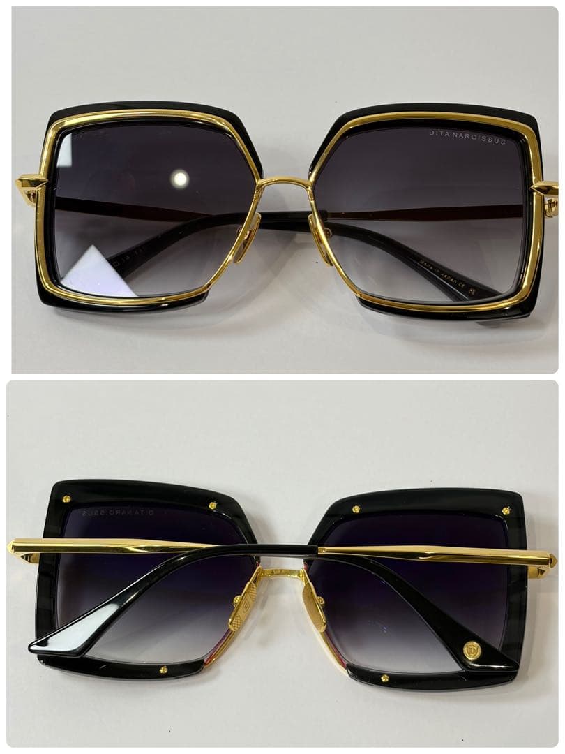 【極美品】DITA NARCISSUS スクエア型サングラス 定価95700円