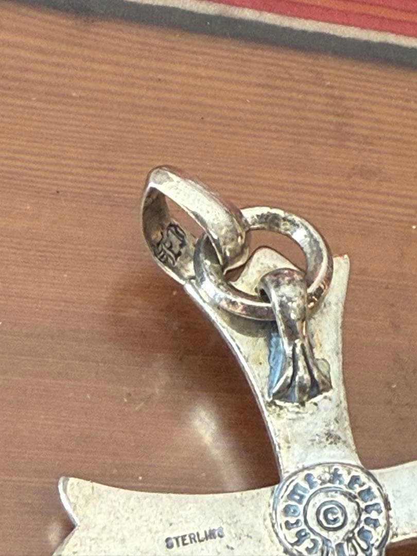 クロムハーツ ラージCHクロス ペンダントトップ 正規品 STERLING45g