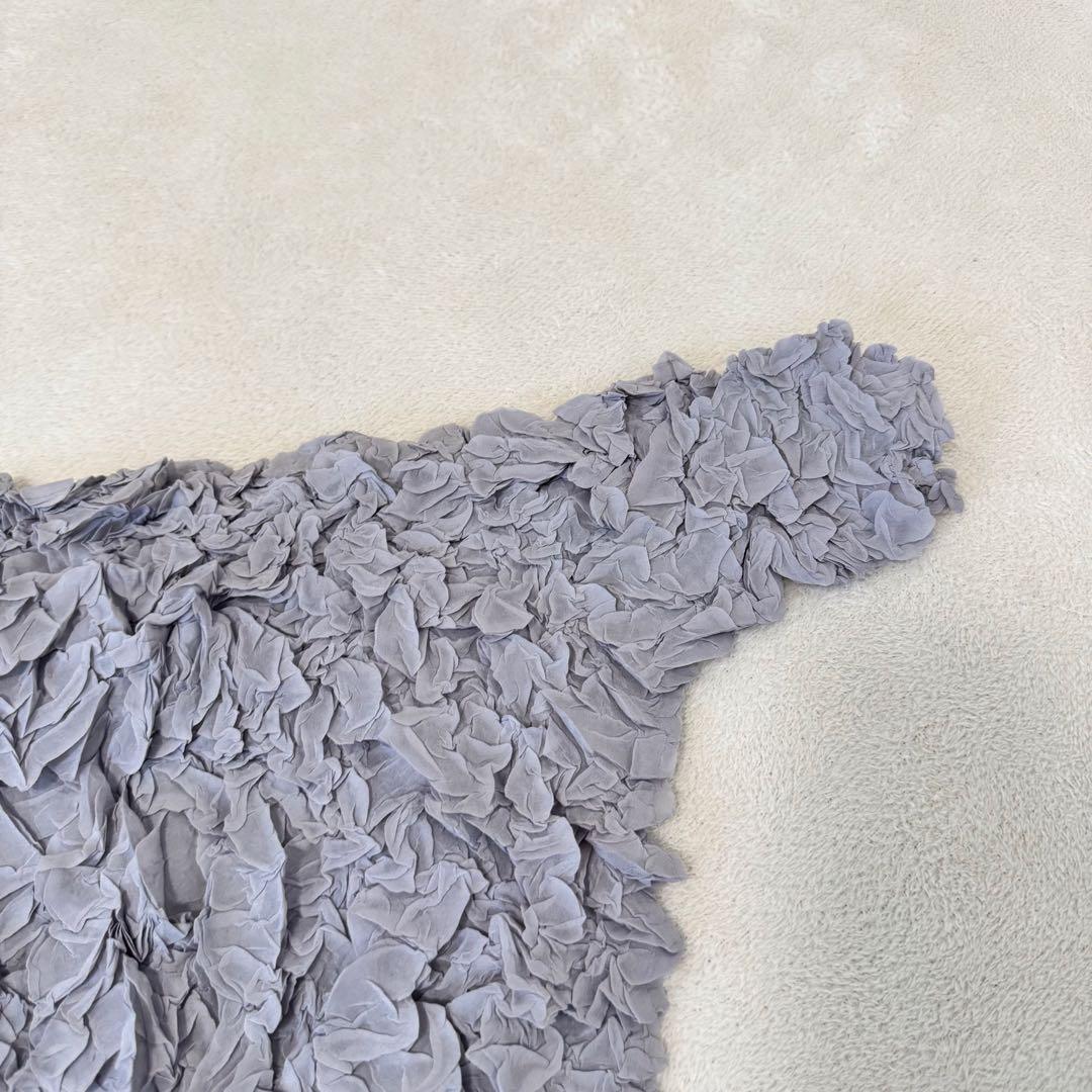 極美品✨ISSEY MIYAKE プリーツ　変形　立体　グレー　サイズ2