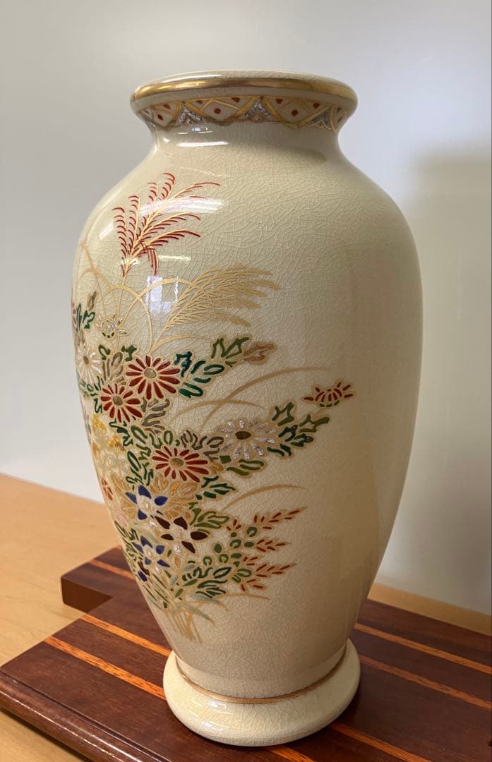 【薩摩焼】窯元 熔岩焼 漆間陶芸 花瓶 新品未使用(共箱•栞)鹿児島特産