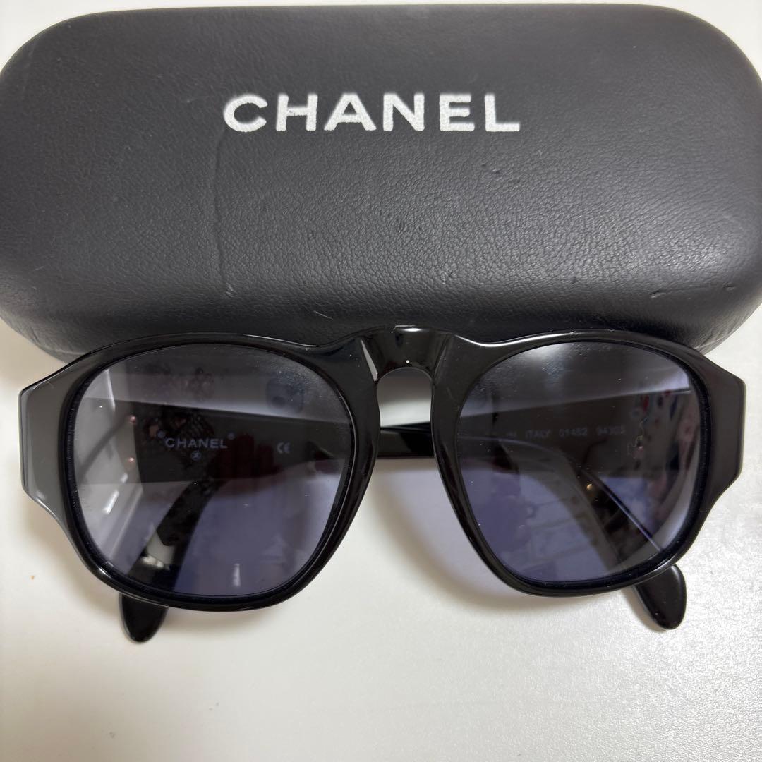 美品❣️最終値下げ‼️CHANEL ブラック ラウンド型サングラス