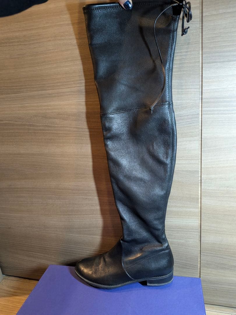 Stuart Weitzman ブラック ロングブーツ　US8（25〜25.5）