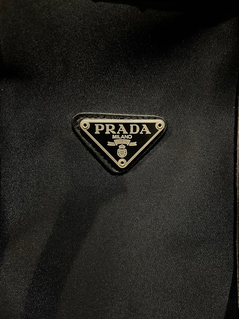 PRADA ブラックナイロンボストンバッグ