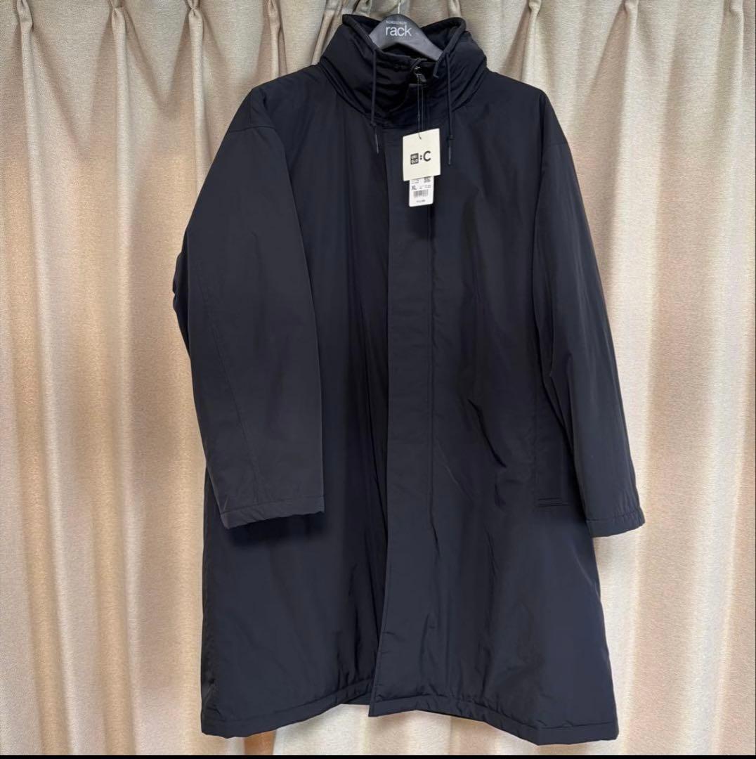 UNIQLO C ユニクロC フーデッドコート ブラック XL